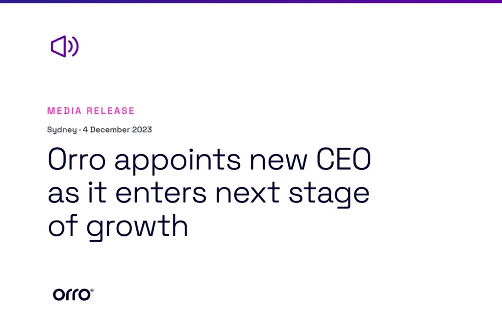 Orro appoints new CEO as it enters next stage of growth thumbnail