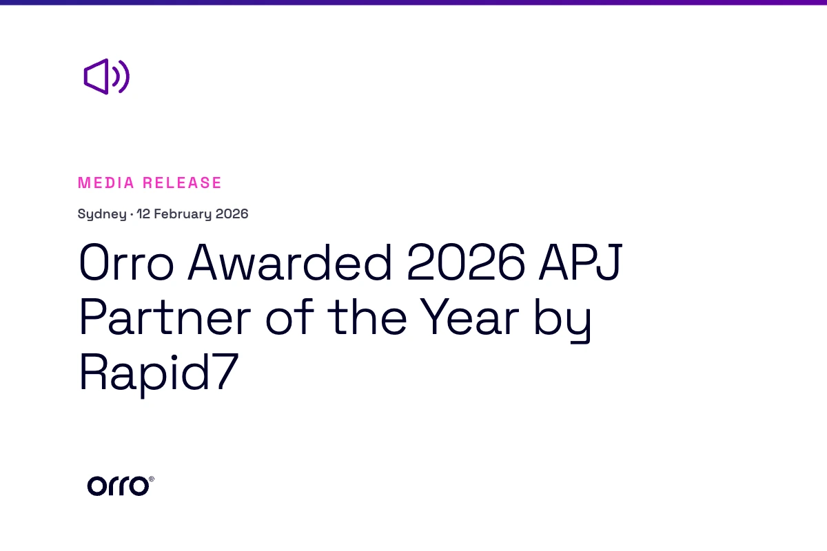Orro Awarded 2026 APJ Partner of the Year by Rapid7 thumbnail