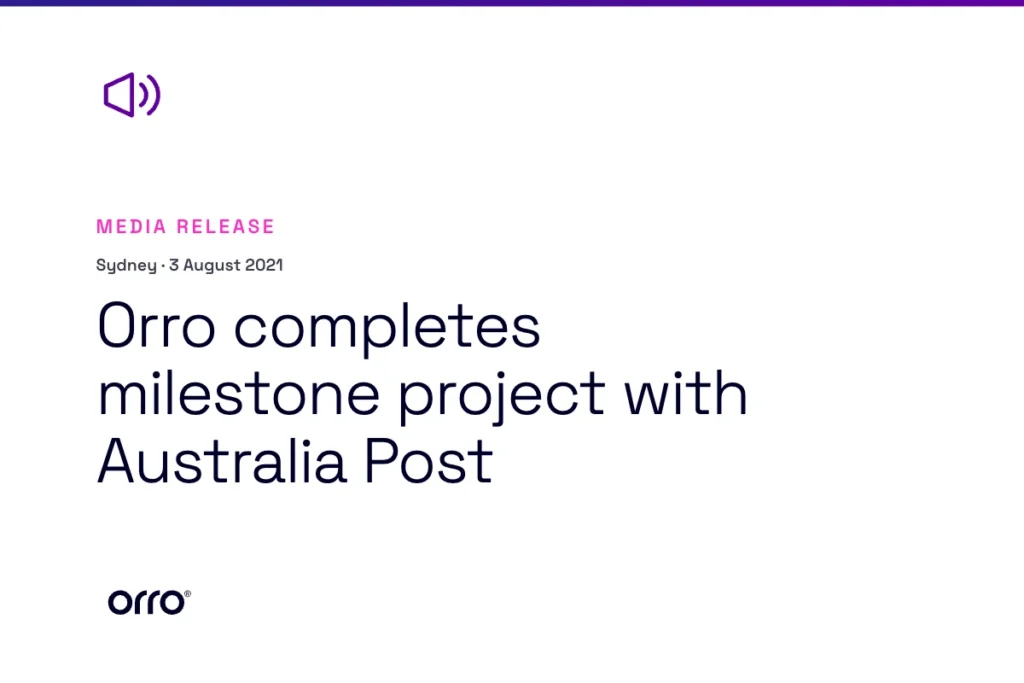 Orro completes milestone project with Australia Post thumbnail