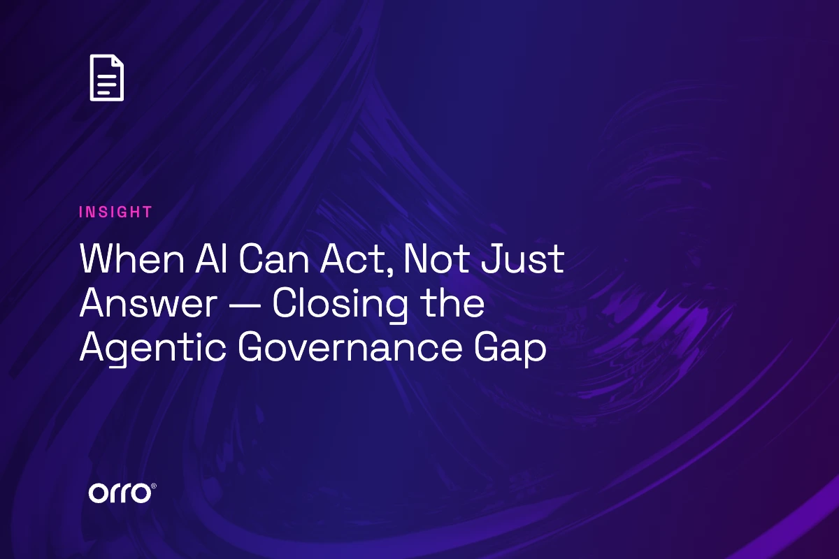 When AI Can Act, Not Just Answer — Closing the Agentic Governance Gap thumbnail